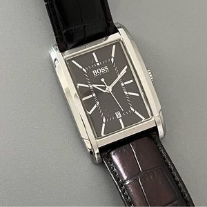 Hugo Boss Mens Watch - Black Leather